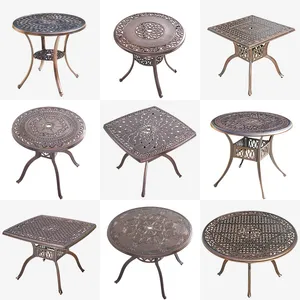Wrought iron patterned outdoor terrace table