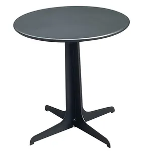 Outdoor garden terrace round table