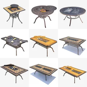 Outdoor garden patio barbecue table