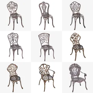 Cast aluminum outdoor garden chair