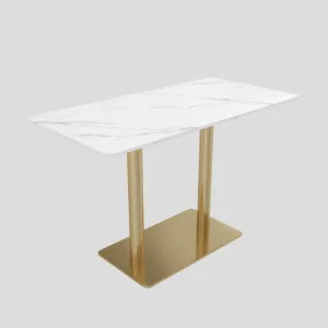 4-Person Sintered Stone Restaurant Table