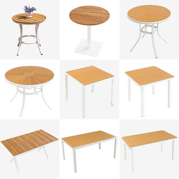 Outdoor garden terrace plastic wood