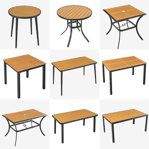 Custom-made terrace garden tables