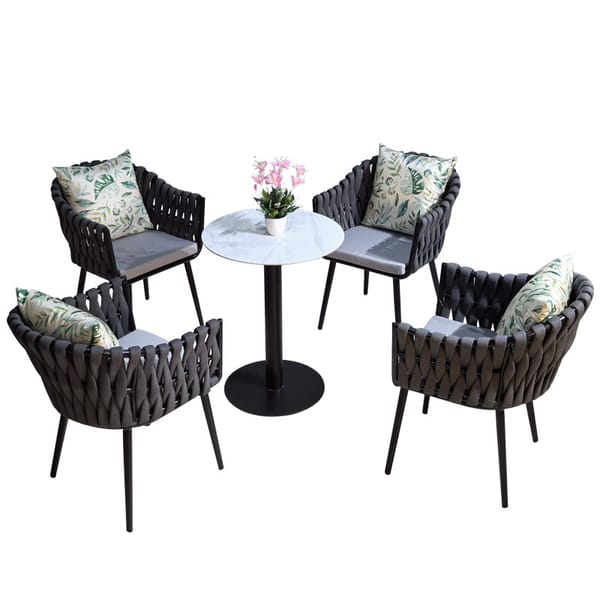 All-weather outdoor table and chair set