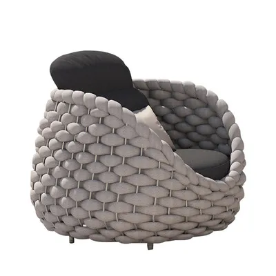 Luxury outdoor single sofa chair