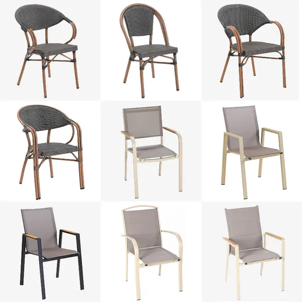 Restaurant outdoor terrace chairs