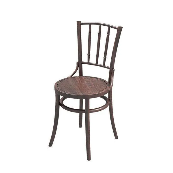 Solid wood round chair