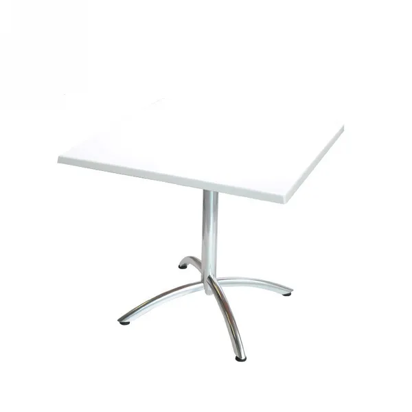 White artificial stone dining table