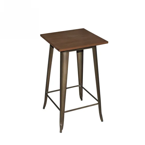 Cafe metal dining table