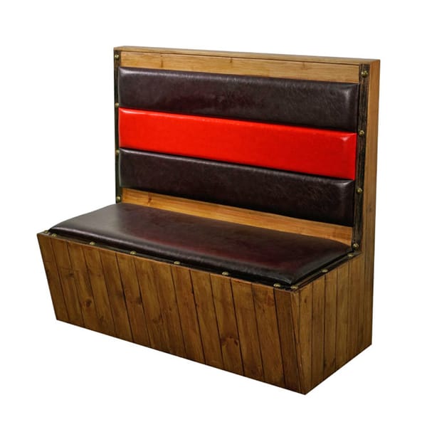 Solid wood vintage restaurant booths