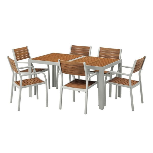 Aluminum outdoor garden table and chairs