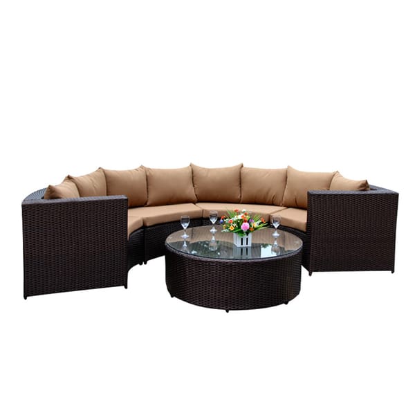 Outdoor garden sofa combination