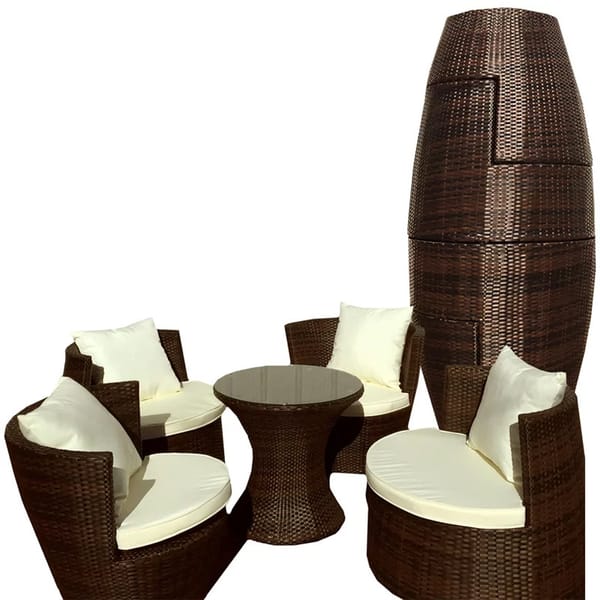 Outdoor rattan garden stackable furniture