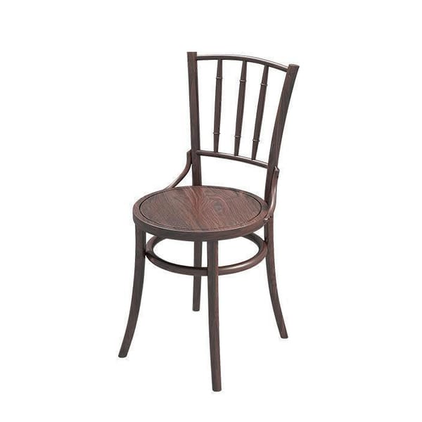 Solid wood round chair