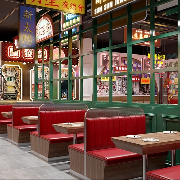 Hong Kong style tea restaurant furniture