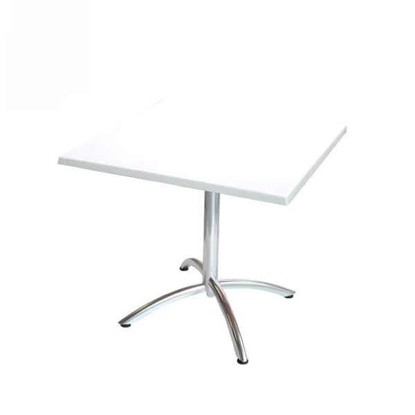 White artificial stone dining table