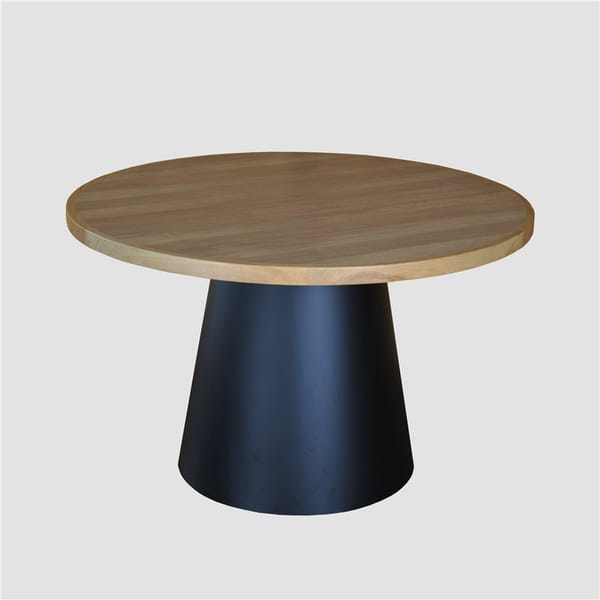 Ash dining table with tapered base