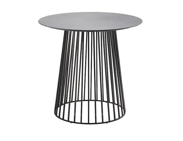 Outdoor garden terrace round table